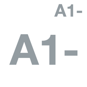 icon showing A1- symbols
